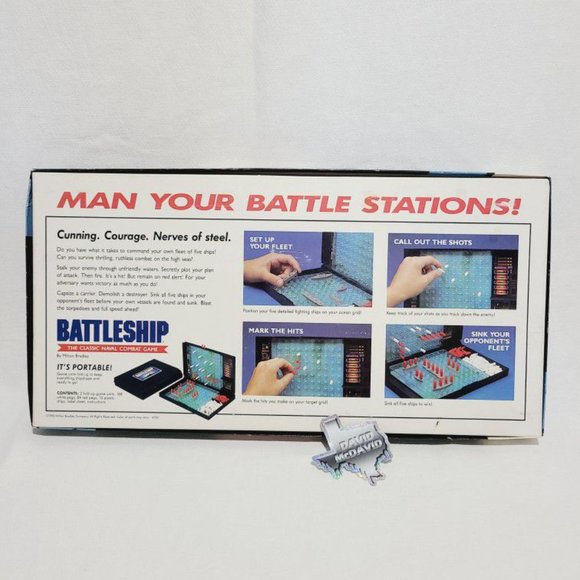 Battleship The Classic Naval Combat Board Game by Milton Bradley 1990 Vintage - Picture 7 of 8